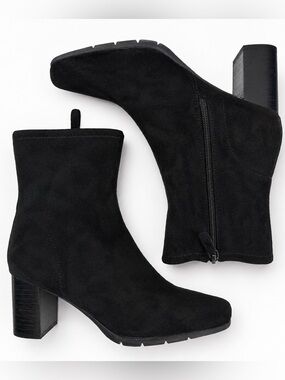 Naturalizer Black Block Heel Ankle Booties – Women’s Size 7